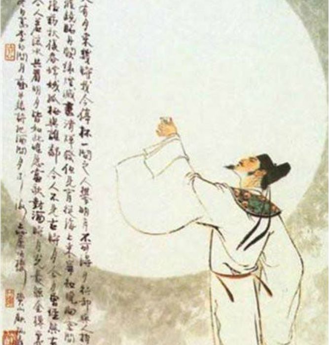 在历史上李白一直被人著称诗仙,看画像多居于山林之中