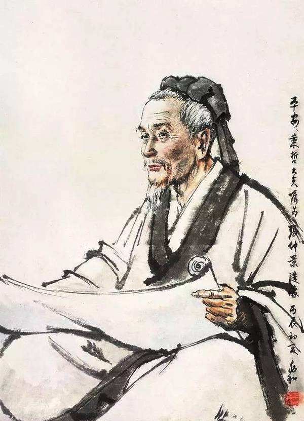 这幅经典杜甫画像,原画出自他手,专画古代文人,最后一