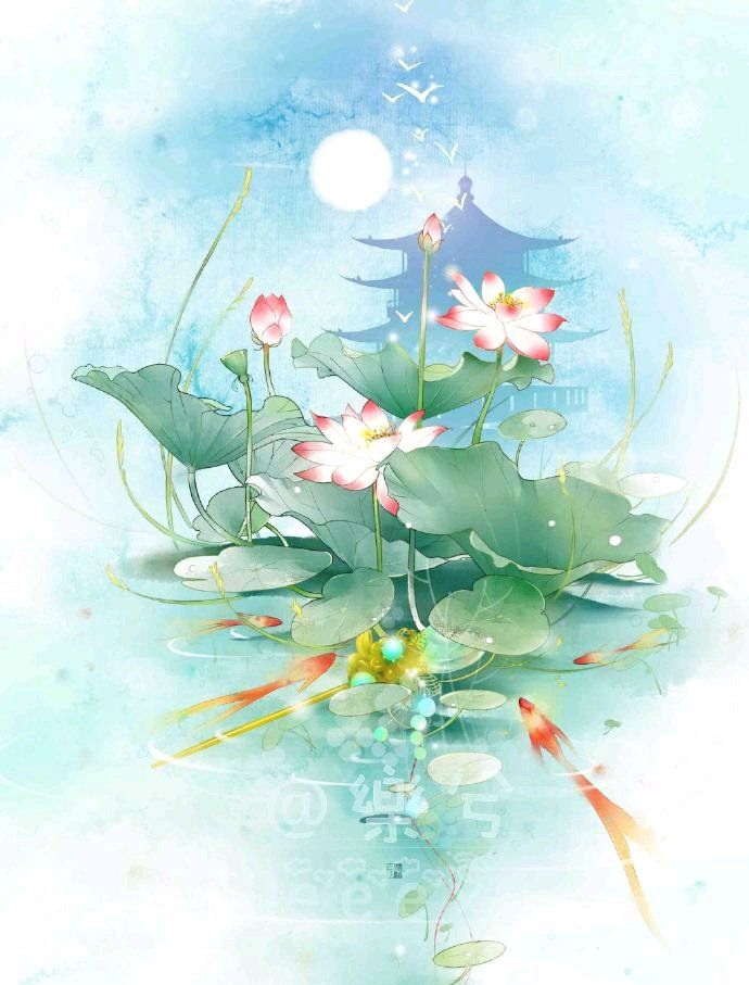 古风卡通壁纸,古风风景和小姐姐