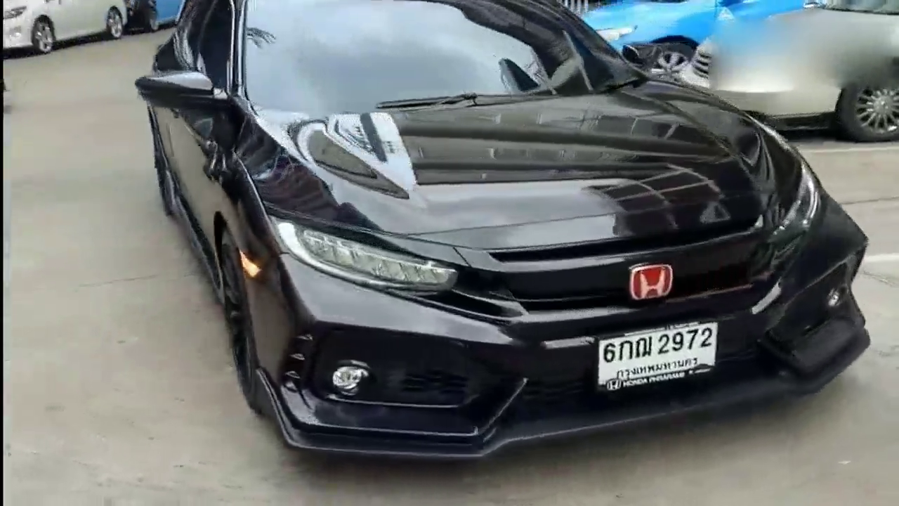 本田思域两厢版改装，看着有点像Type-R跑车！