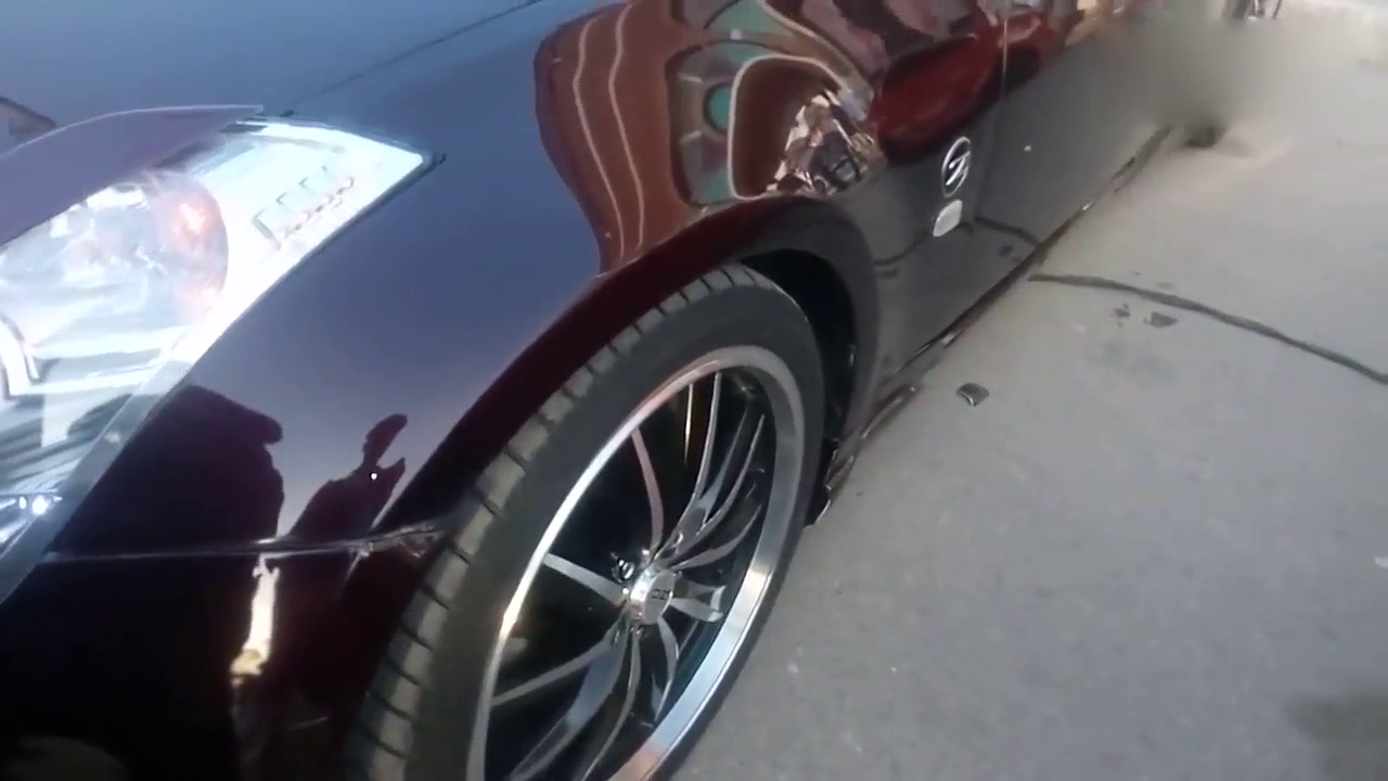 路遇超级跑车Nissan 350z 日产350z超级汽车