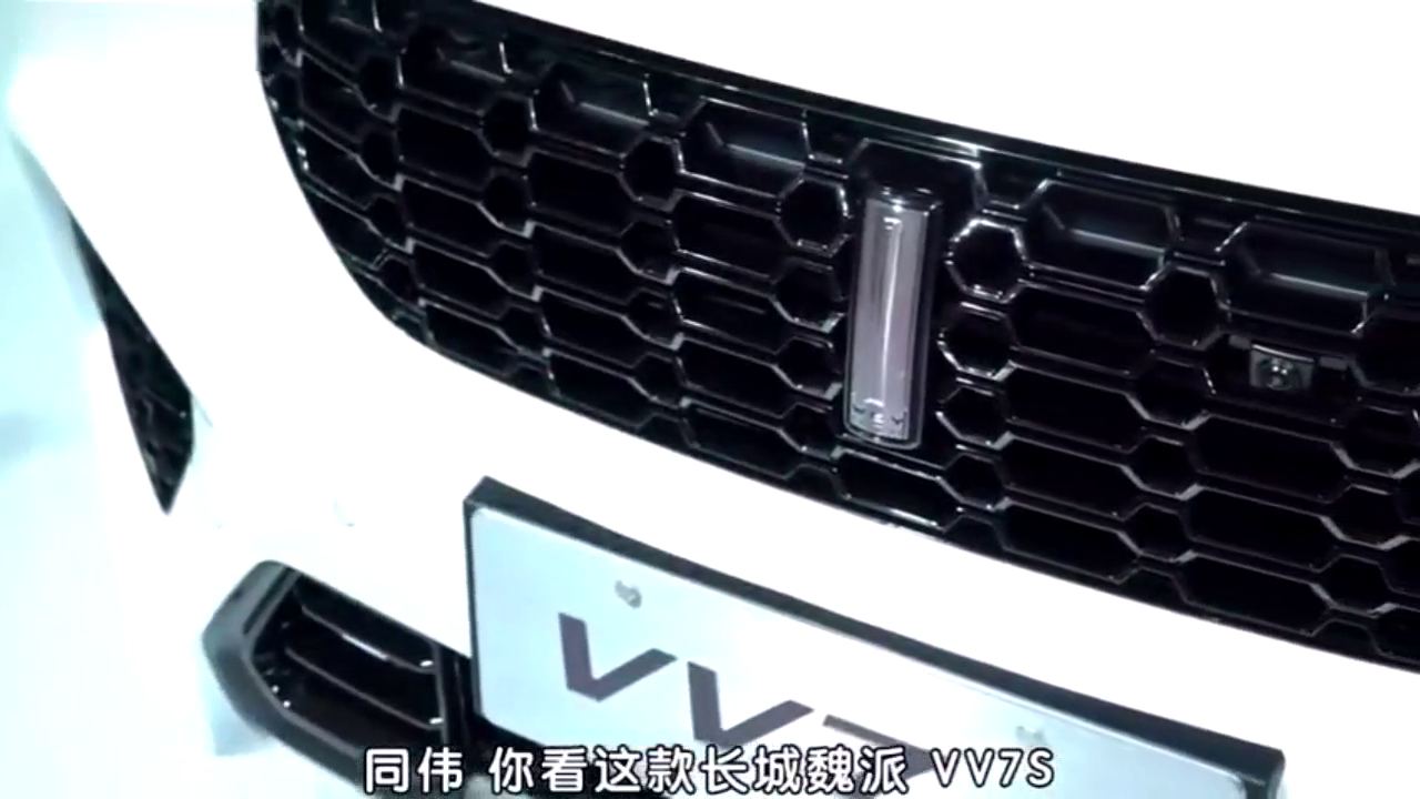 小两口逛车展看到长城wey都说很帅，而且后排比奥迪A3舒服