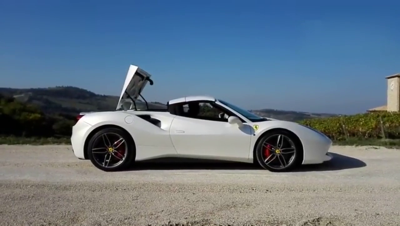 法拉利488跑车敞篷全过程