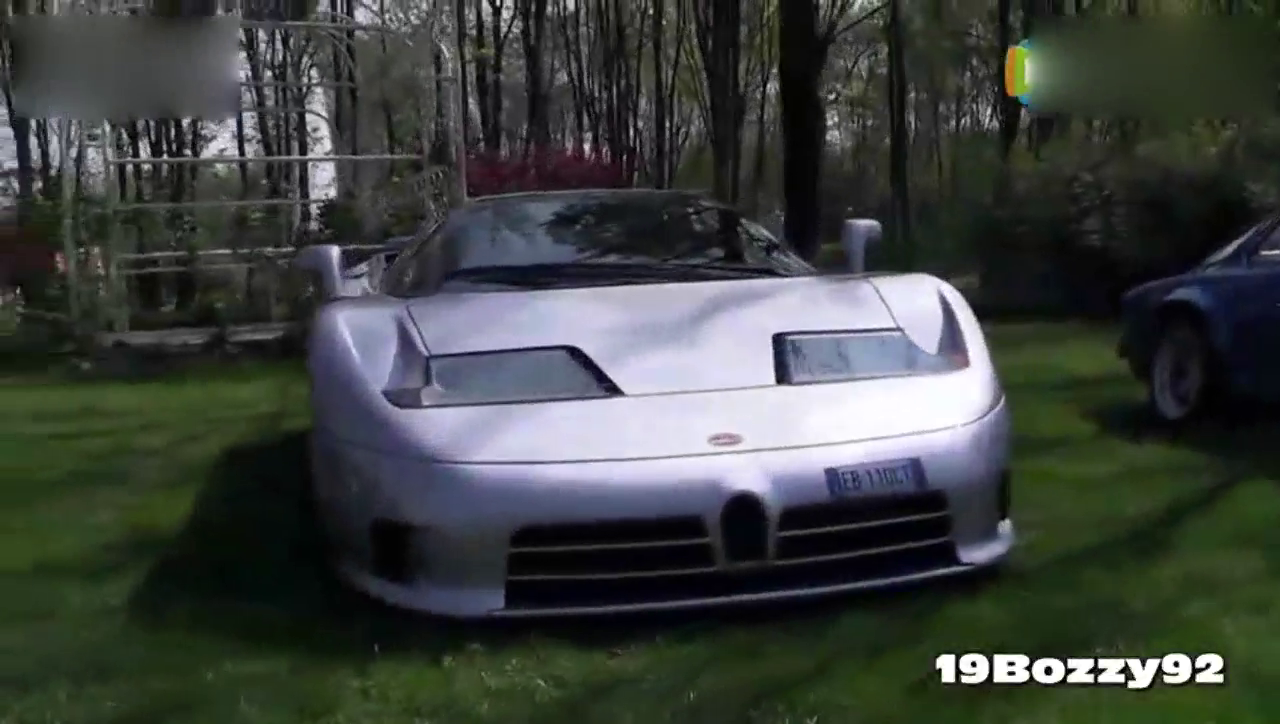 布加迪威龙EB110 GT跑车声音测试 转速声很大