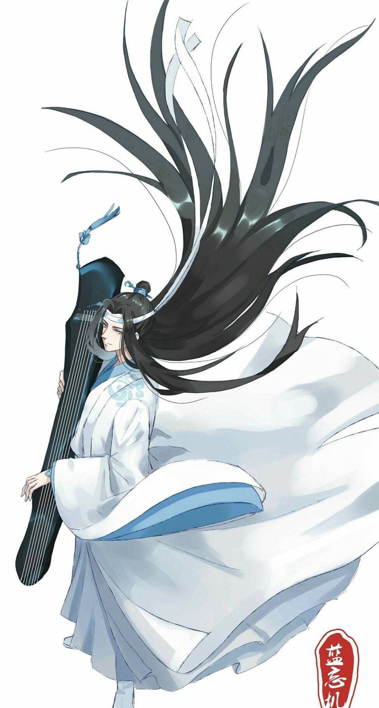 美图| 魔道祖师人物同人画,长发飘飘的他们一个比一个