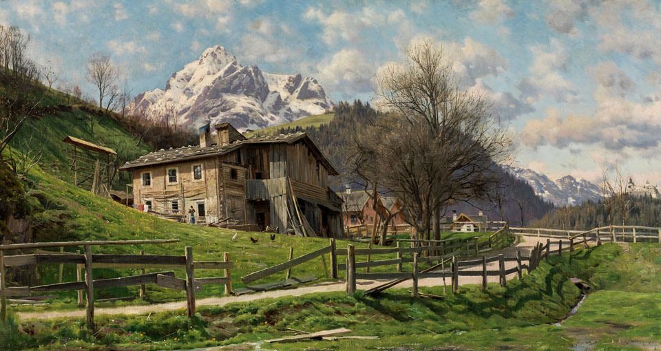 大师级风景油画欣赏丹麦画家蒙森德18591941作品选