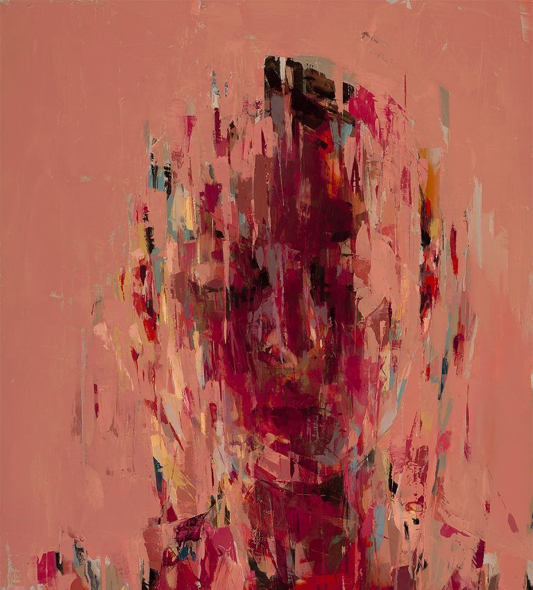 美国艺术家kai samuels-davis富有表现力的抽象肖像油画作品