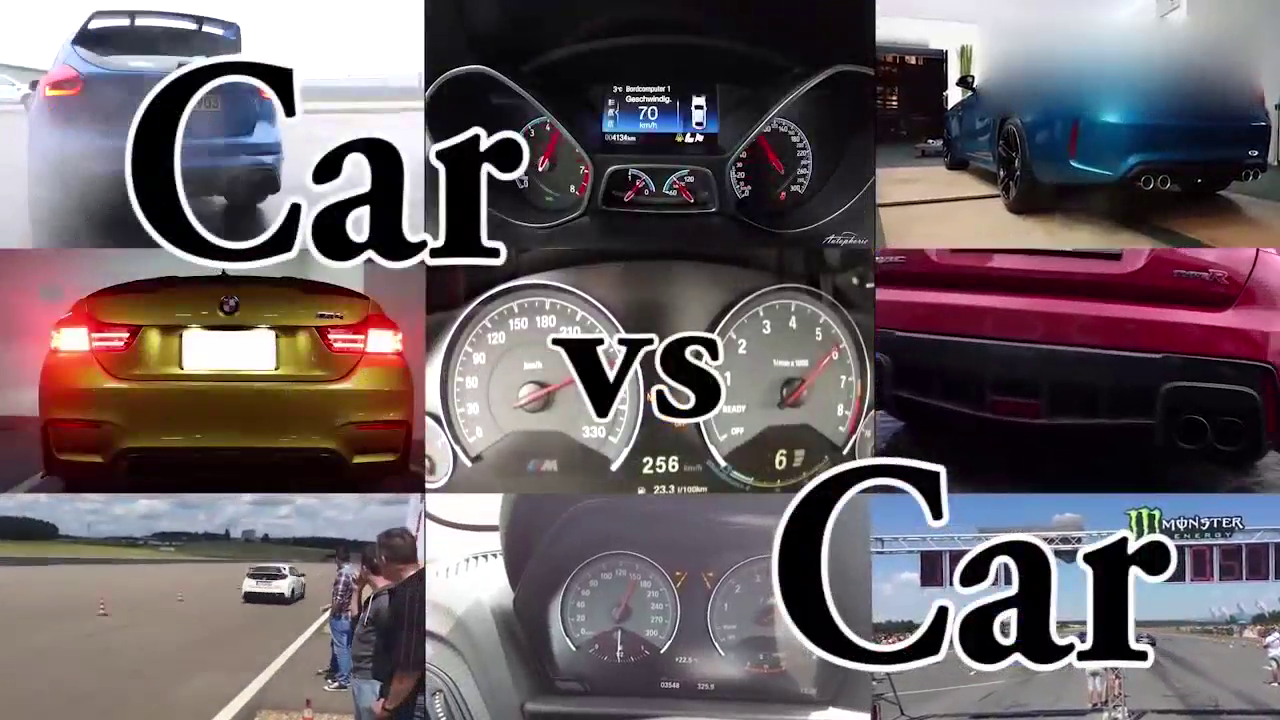 顶级跑车0-150马的直线加速比赛！