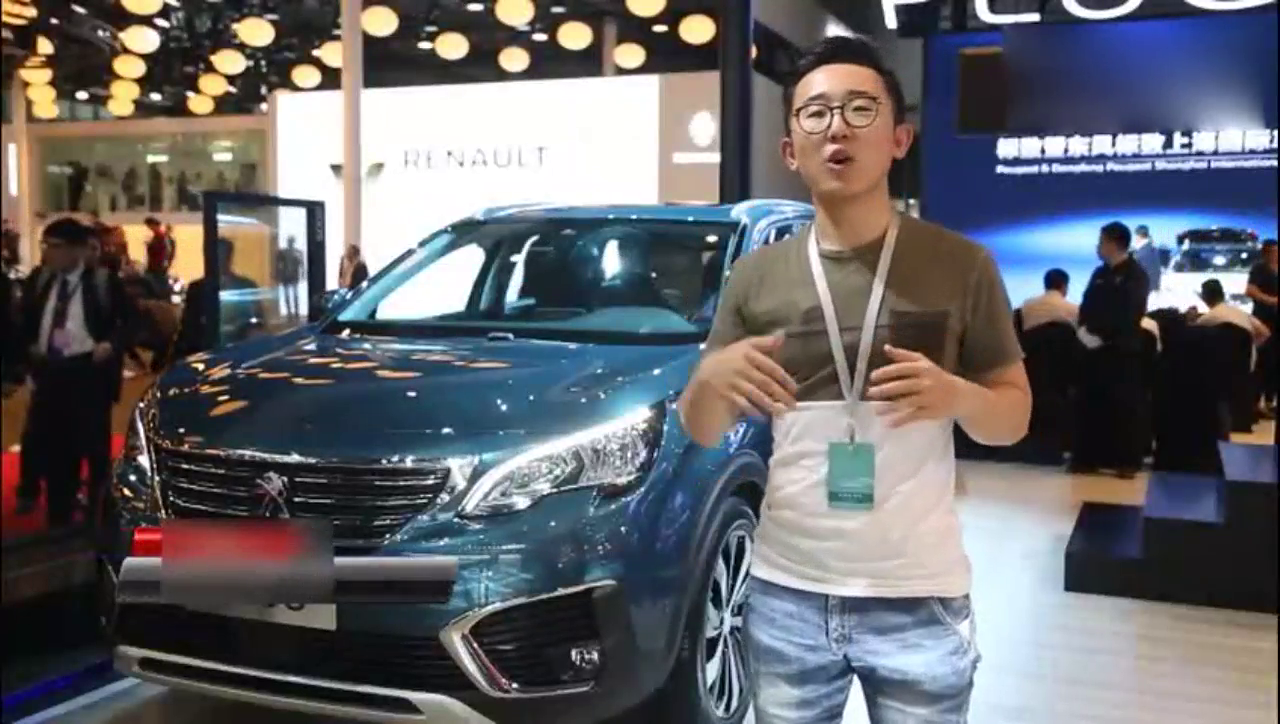 车展现场体验标致5008，4008的PLUS版