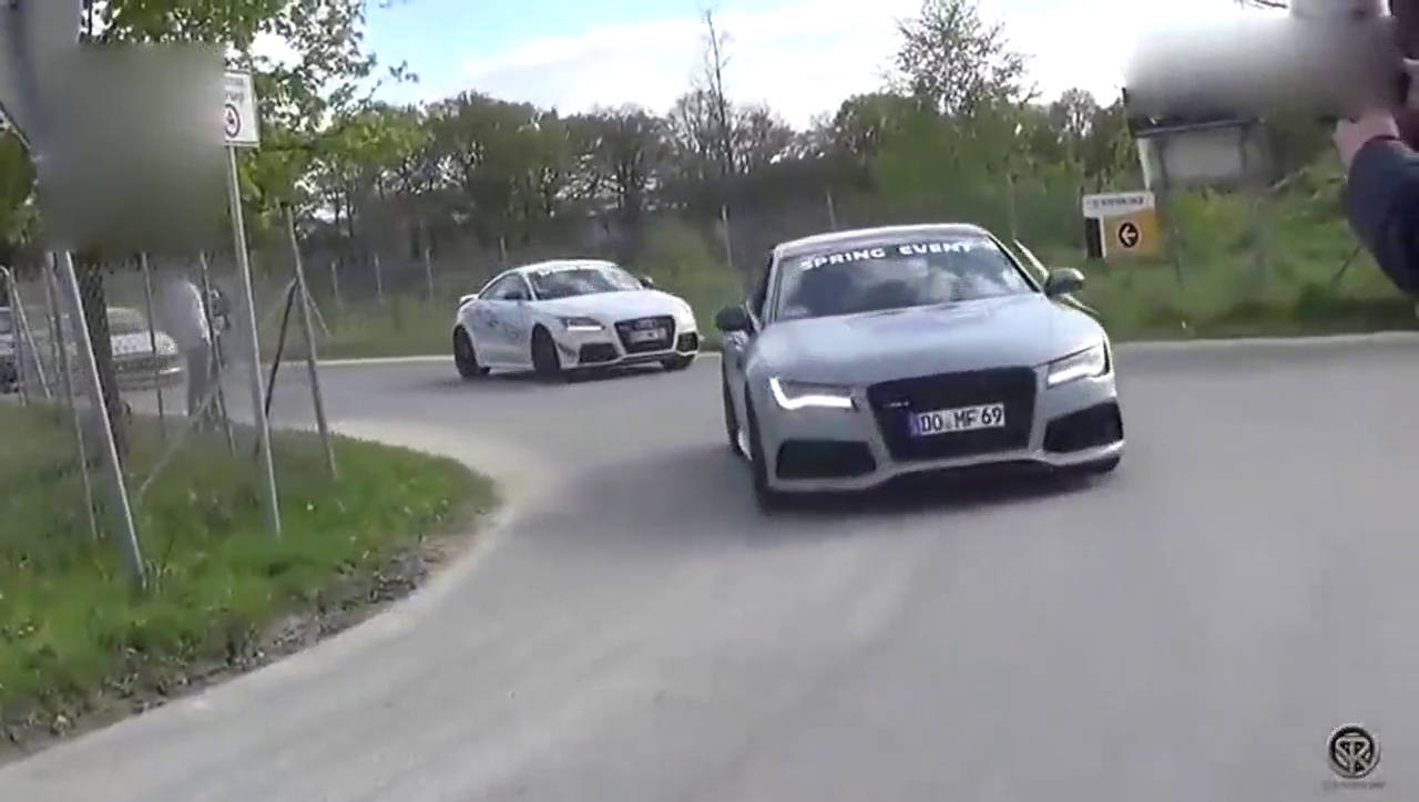 顶级跑车的世纪对决，法拉利458VS奥迪s7，结局不应该是这样啊