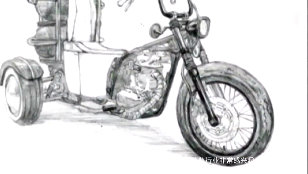 一男子买了一辆报废摩托车，3个月后，开着出门比跑车还吸引人