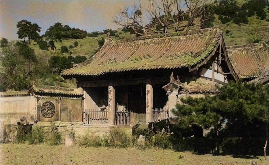 太原老照片:1940年拍摄的天龙山圣寿寺和太山寺观音堂