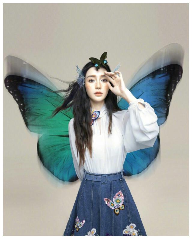 angelababy精灵妆昆虫,angelababy精灵妆 杨颖最新写真曝光,精灵造型亮相换上精灵妆造型后,瞬间美上了天