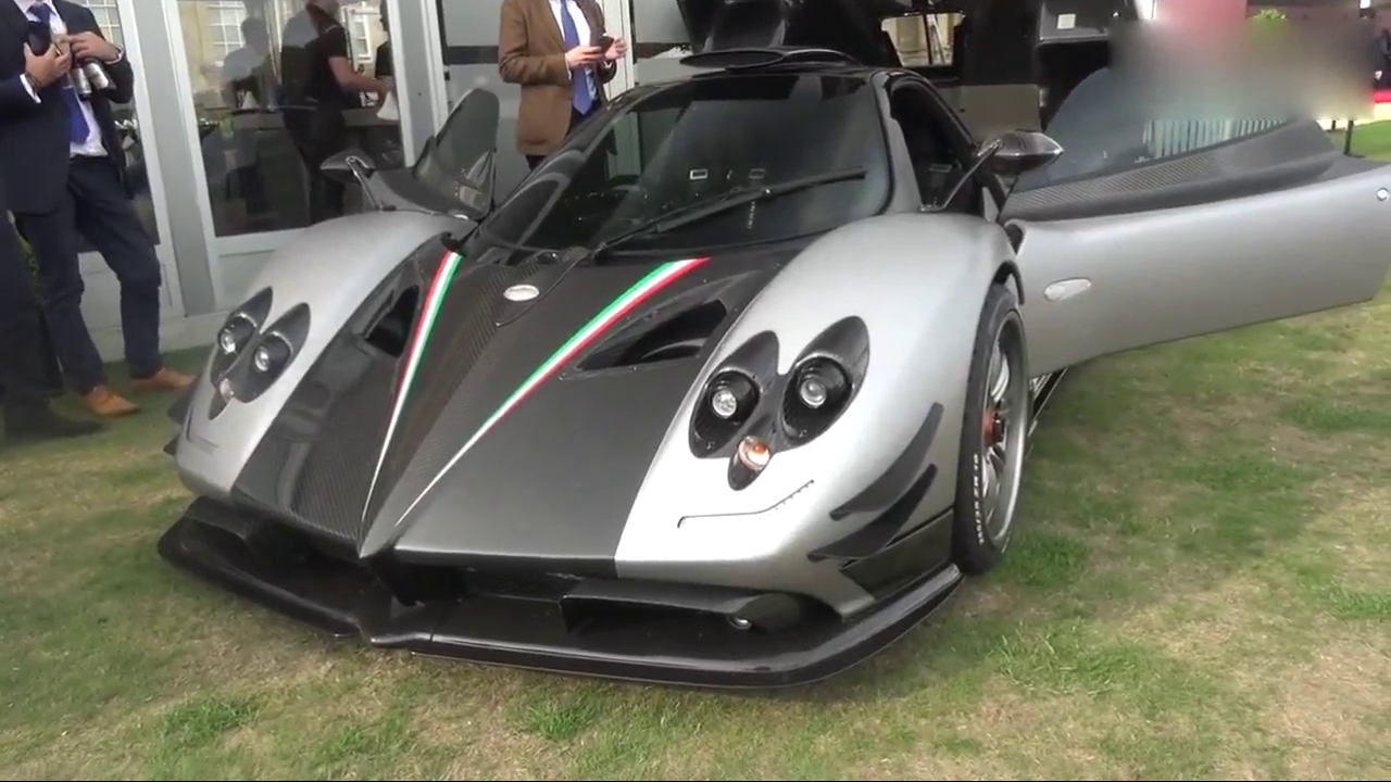 帕加尼宗达超级跑车，车门变形的那一刻简直帅呆了！