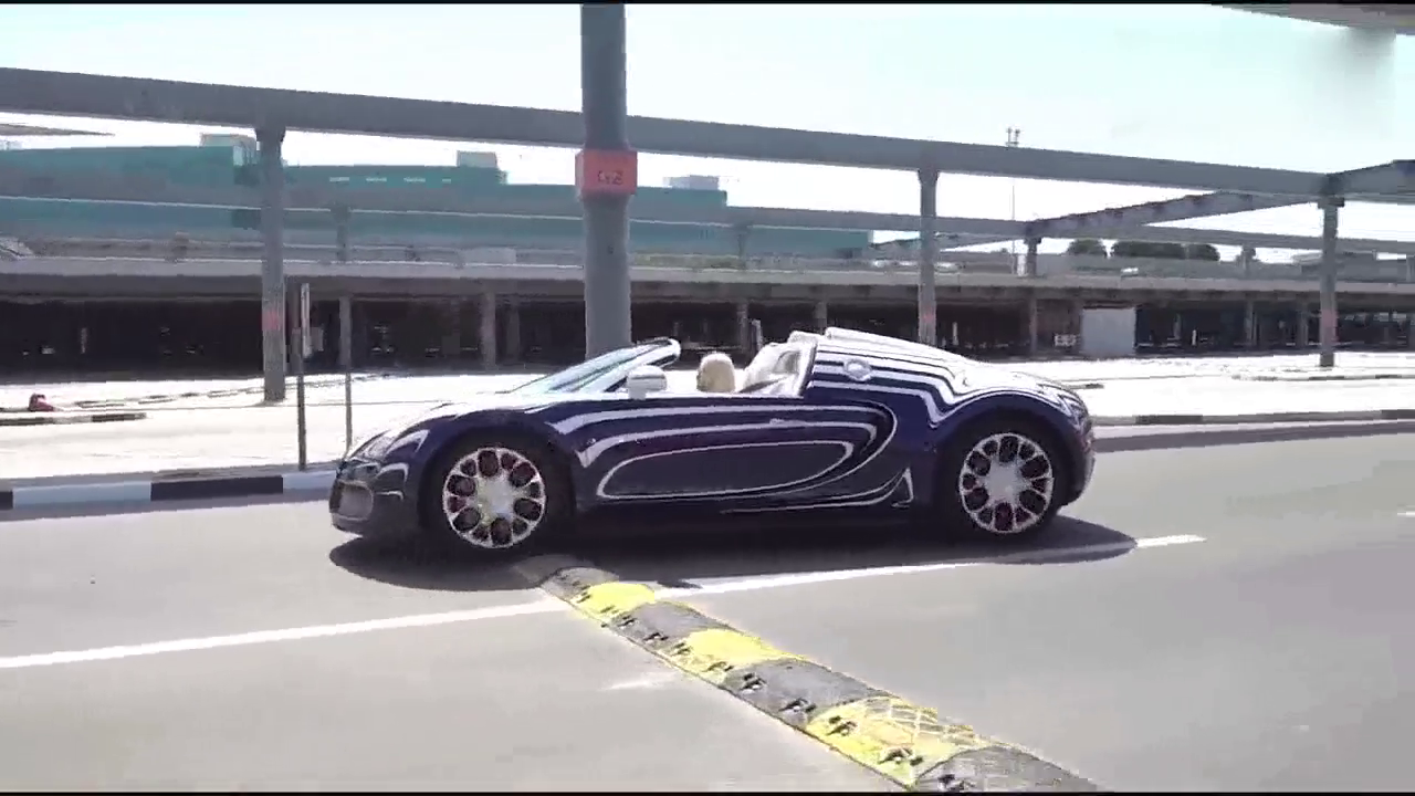 布加迪跑车都是怎么过减速带的，两秒钟后全是霸气！