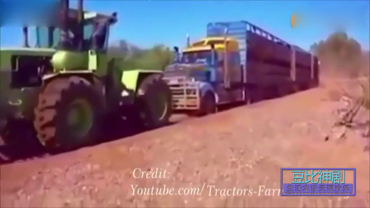 卡车当做火车开，轮子都数不清了。卡车中的巨无霸！