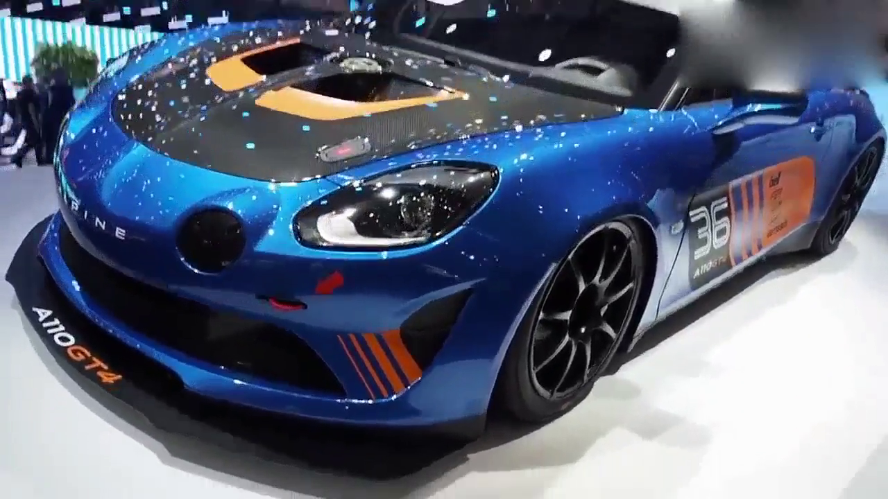 热血跑车，18款Alpine A110 GT4登场，真是太帅了