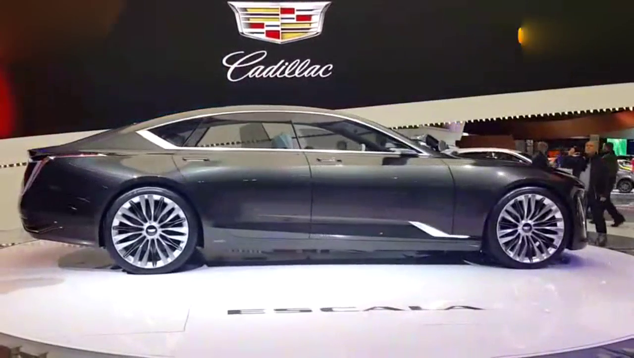 车展实拍凯迪拉克Escala旗舰概念车 延续家族钻石切割风！