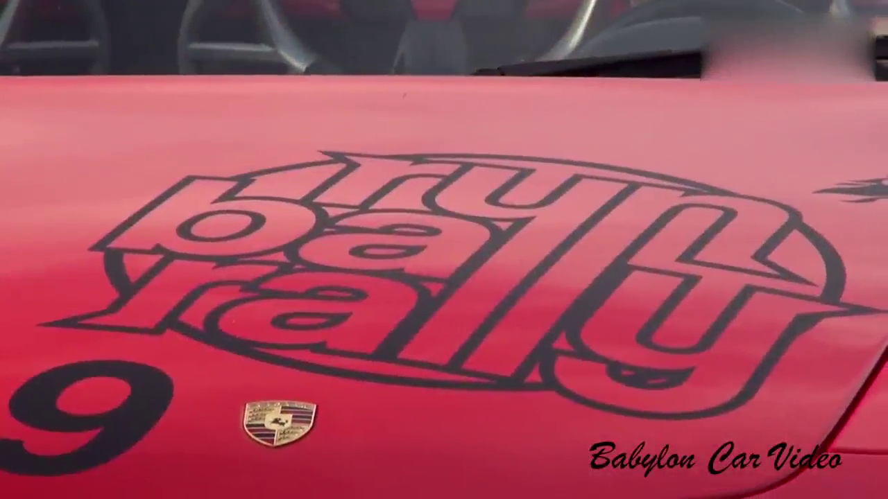 保时捷Carrera GT红色超级跑车，跑起来了根本停不下来