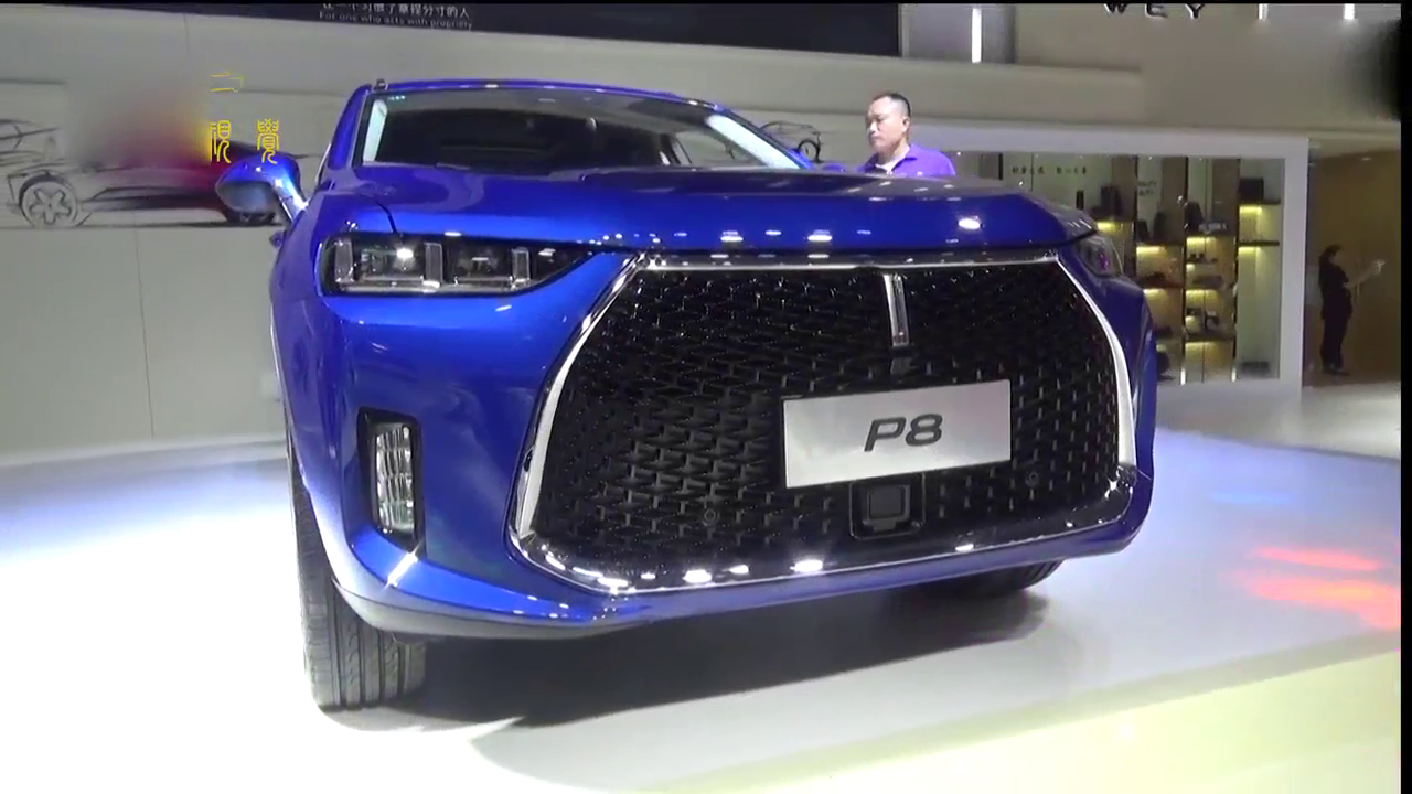 车展现场拍摄，WEY P8视频，确实够霸气