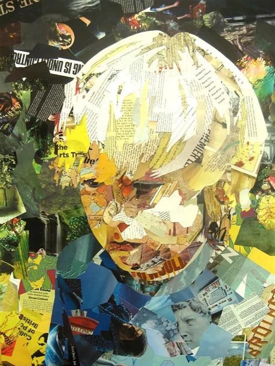 英国艺术家帕特里克·布雷默的拼贴艺术作品
