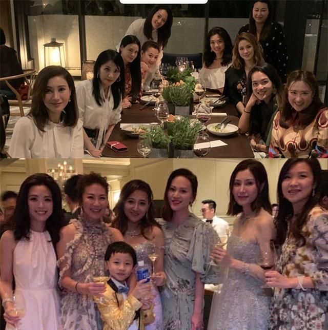豪门贵妇合影，千亿媳妇徐子淇占C位，李嘉欣无奈站最后一排