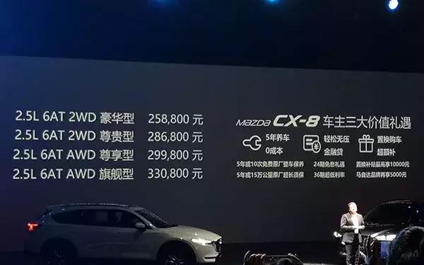 25.88万元起,马自达CX-8终于迎来上市