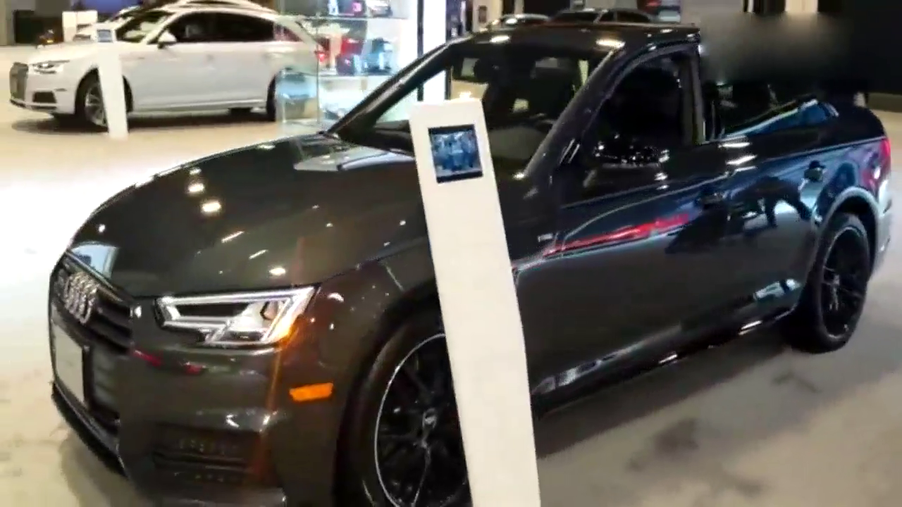 激进动感 霸气十足，2018华盛顿车展实拍奥迪A4!