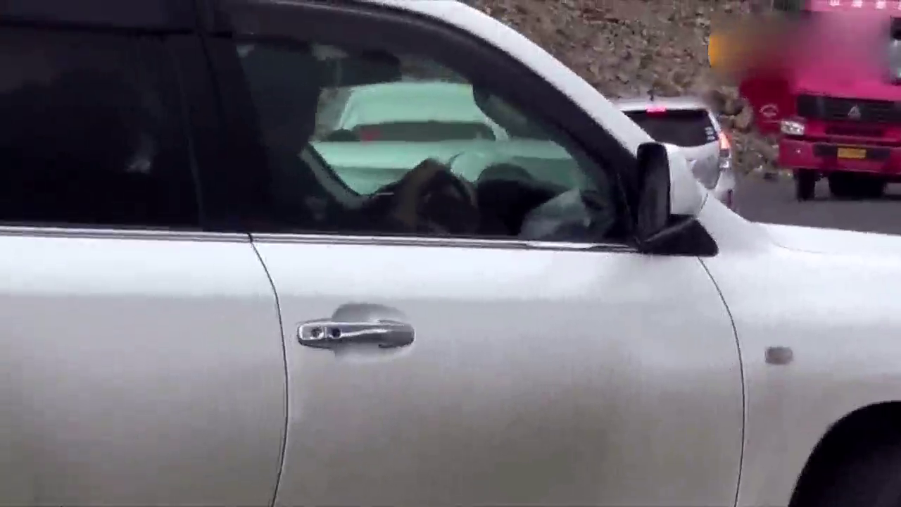 一辆中国牌照卡车在巴基斯坦被困，很好奇是怎么开过去的