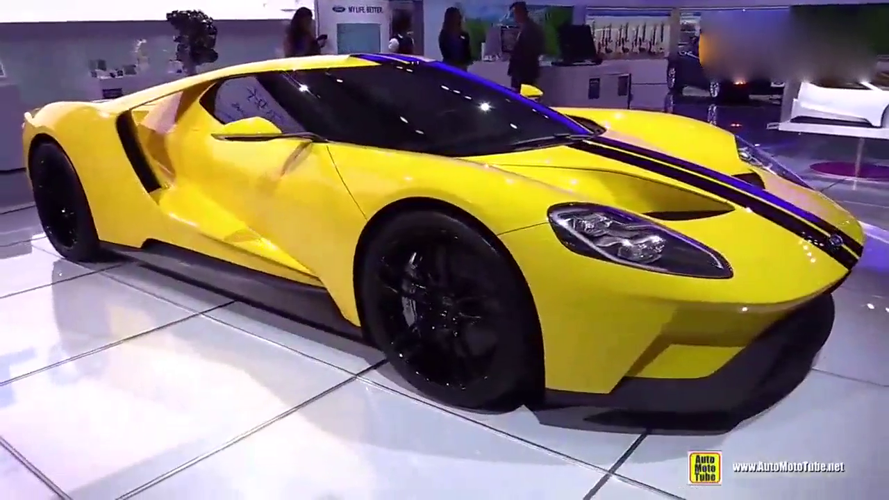 气势很到位 车展详拍骚黄色全新福特GT