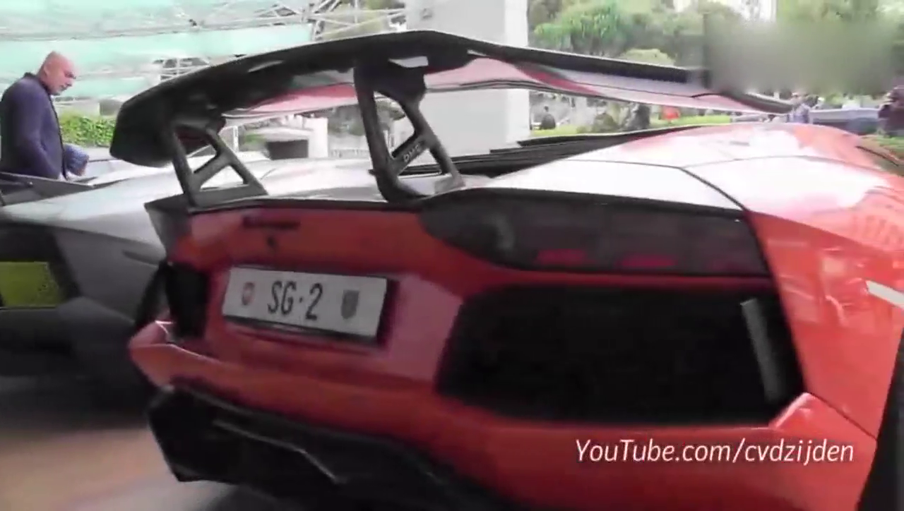 橙色兰博基尼跑车，酷酷的车身让人难以抗拒