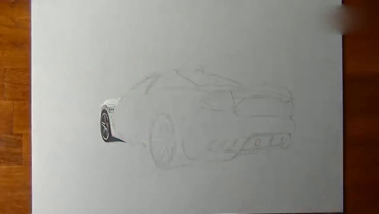 超写实绘画，超真实的玛莎拉蒂跑车！