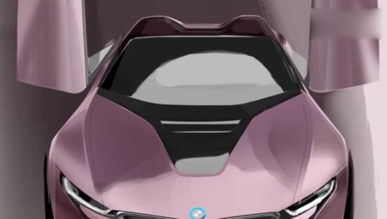 宝马发布最新i8汽车设计官方手绘效果图？实在是太棒了！