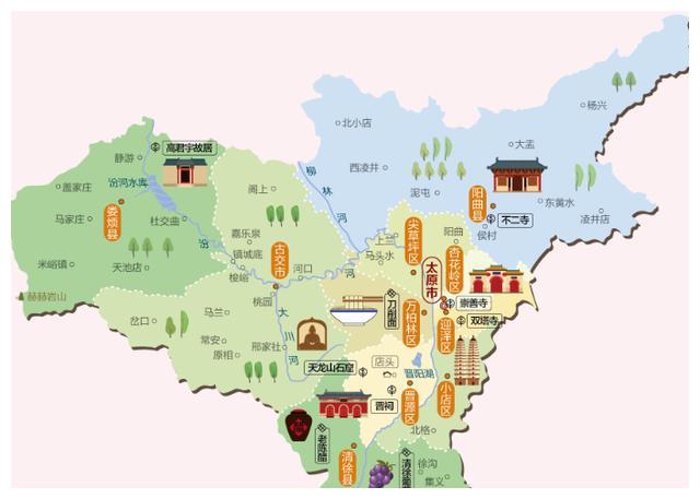 山西省太原市县城区卫星图