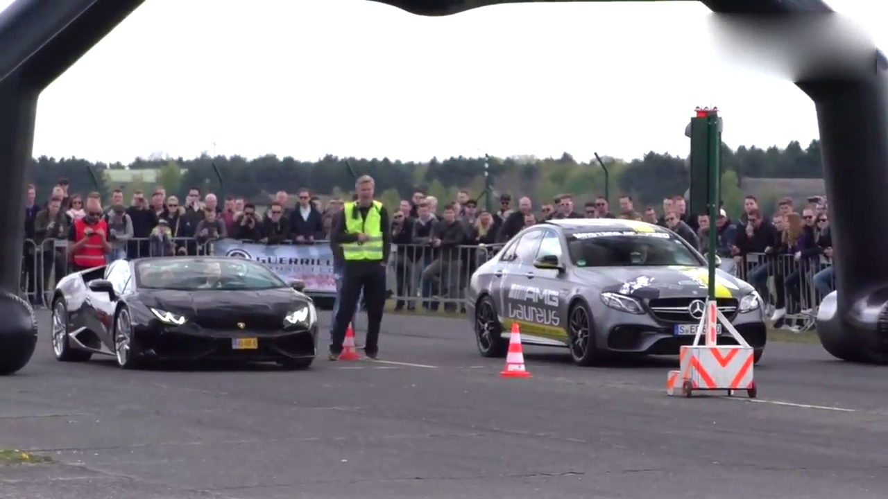 兰博基尼 法拉利 保时捷 奔驰 4大跑车赛场火拼