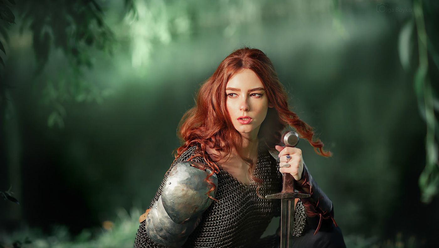 摄影作品|中世纪的女骑士