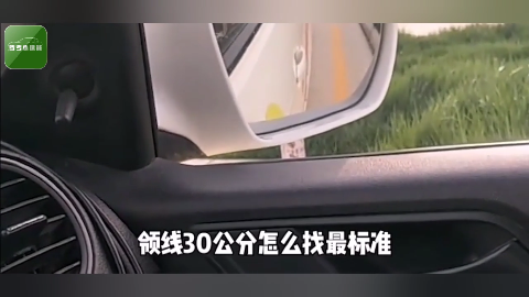 学车驾考领线30公分最标准的方法,简单学会两招,轻松