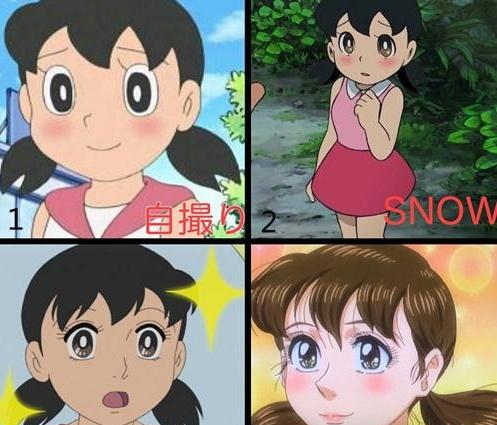 哆啦a梦全员颜值提高后 胖虎 逆袭 英俊潇洒 静香从小美到大 静香 胖虎 哆啦a梦 新浪新闻