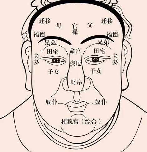 面相学:面相十二宫观察命运走势如何