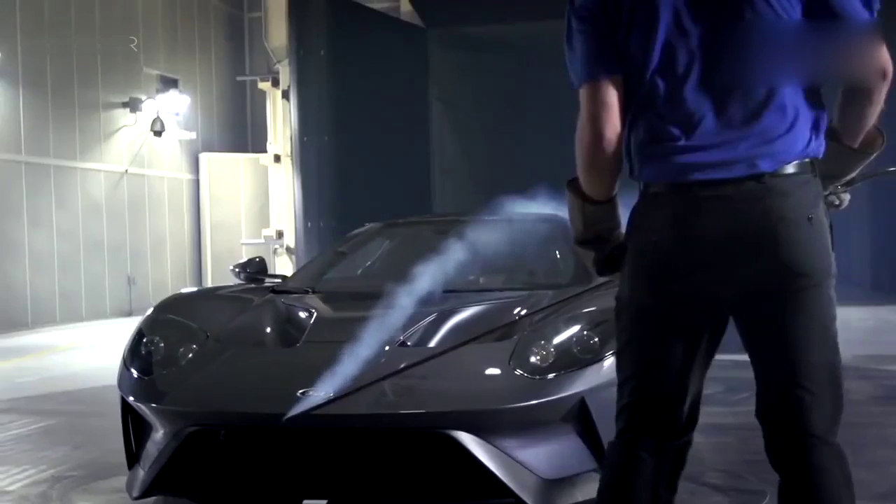 福特GT超级跑车风洞霸气测试！线条帅到让人窒息！