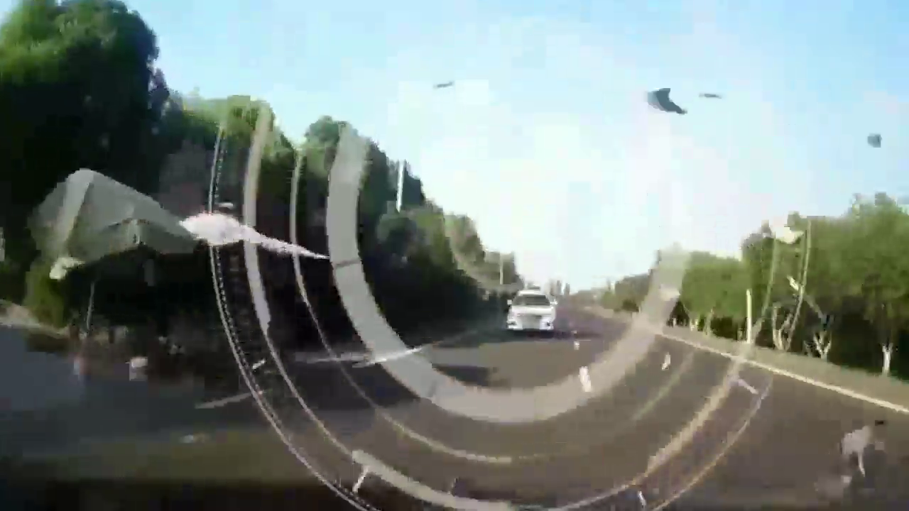 电动车女子一心求死，高速上逆行而上，最后连挣扎的机会都没有了