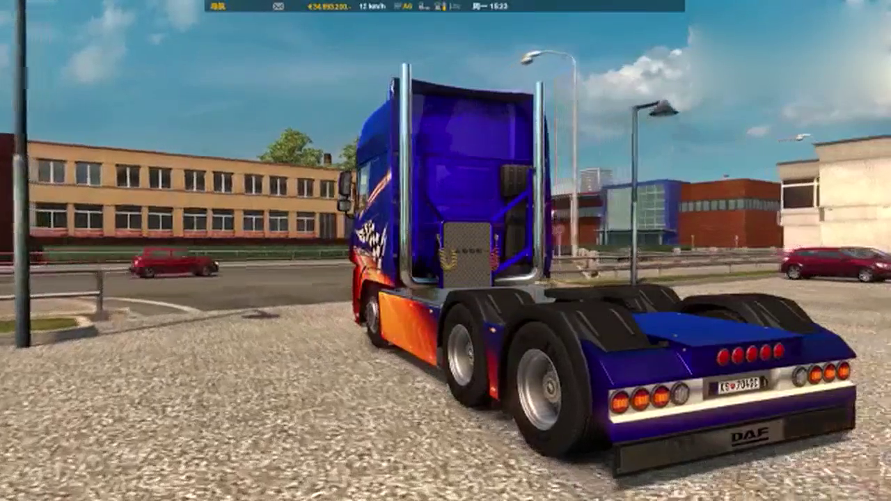 路遇无良吊车假动作变线，DAF卡车老司机S走位