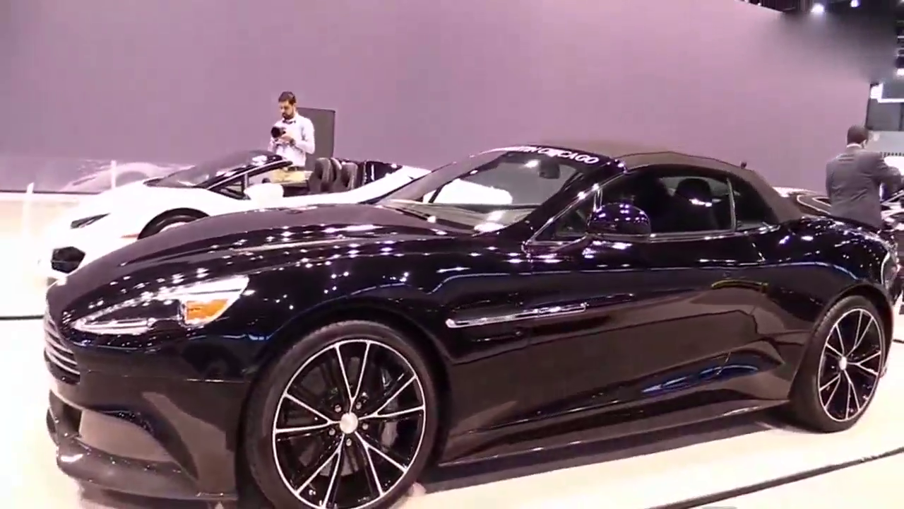 车展实拍阿斯顿·马丁Vanquish概念车 优雅的公主车！