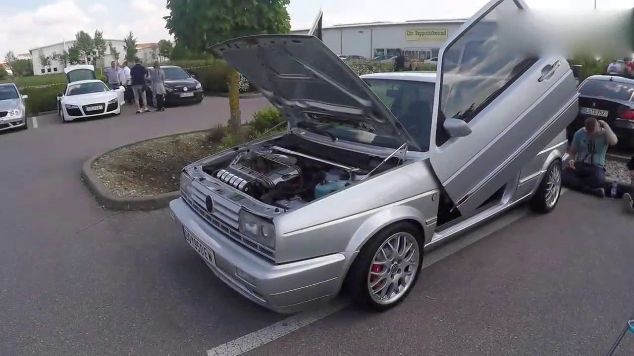 大众高尔夫2 VR6改装车 BBS轮毂