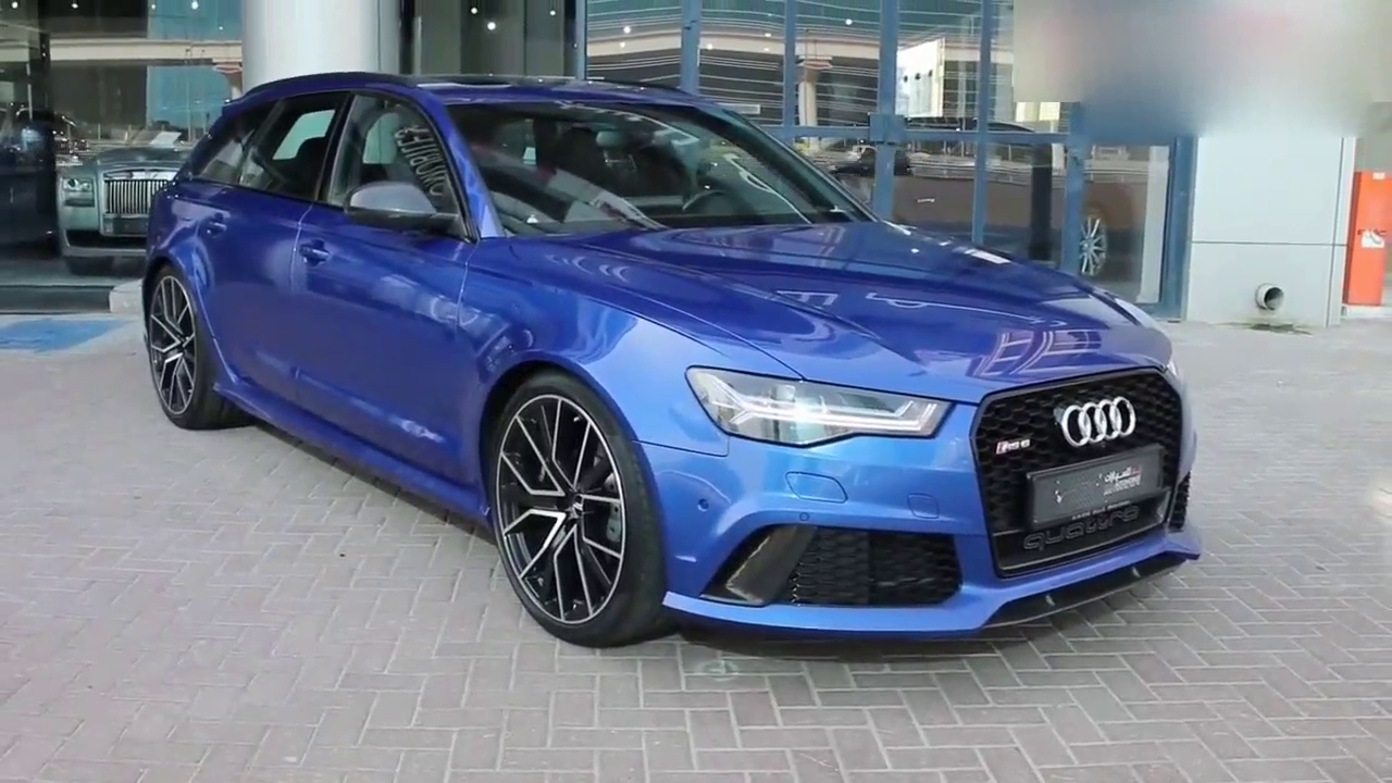 地表最速旅行车 蓝色奥迪RS6外观内饰