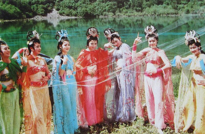 1986版《西游记》,罕见剧照老照片,那时候的妖精都是美女