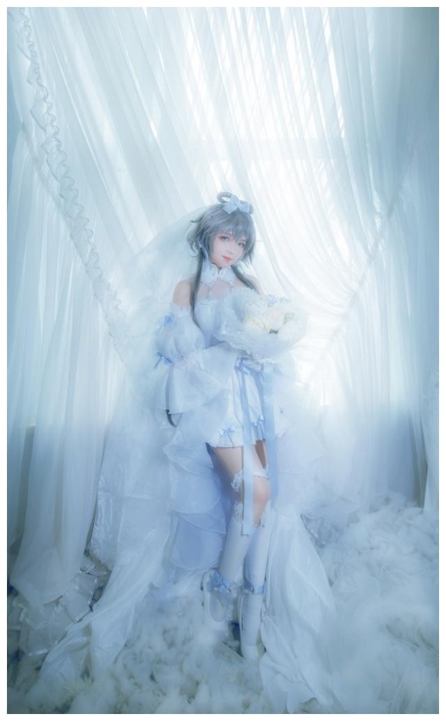 cosplay洛天依花嫁,cosplay腐团儿 洛天依 花嫁cosplay 如此漂亮的新娘,你愿意做她的那个