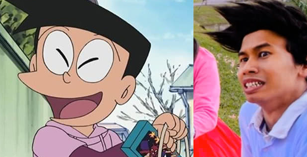 真人版哆啦A梦,居然真有人长小夫那样?大雄妈妈是女神了!