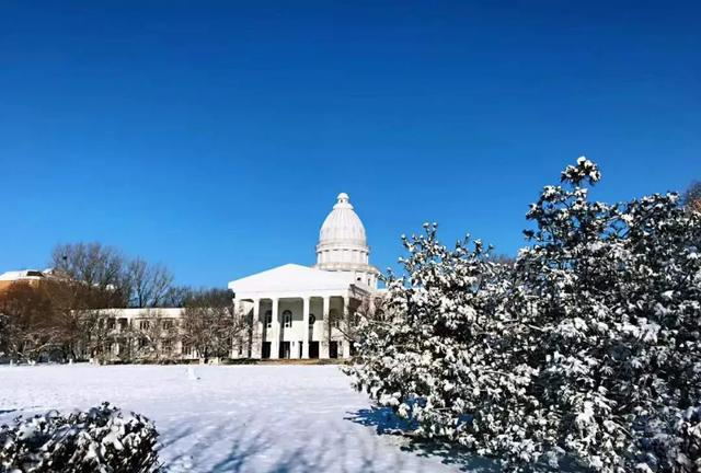 沈阳城市学院许你一场绿岛初雪