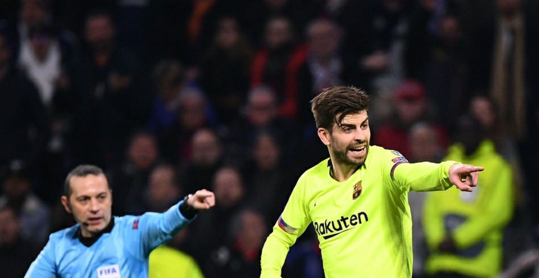 欧冠八分之一决赛首回合巴萨客场0:0里昂,次回